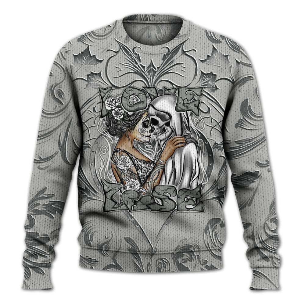 Knitted Sweater To Match Retro Wet Cement 4s - Loves Lose Gothic