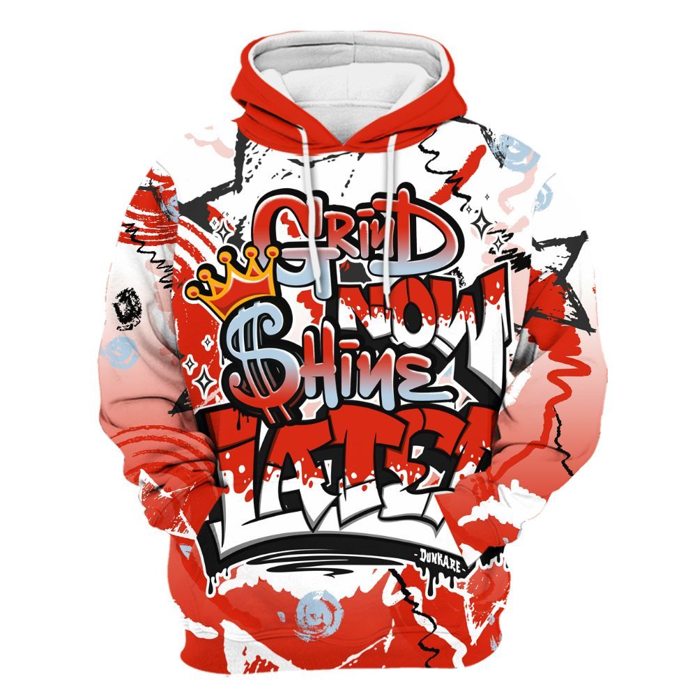 Hoodie To Match Retro Cherry 11s - Grind Shine Later Drip All Over Print