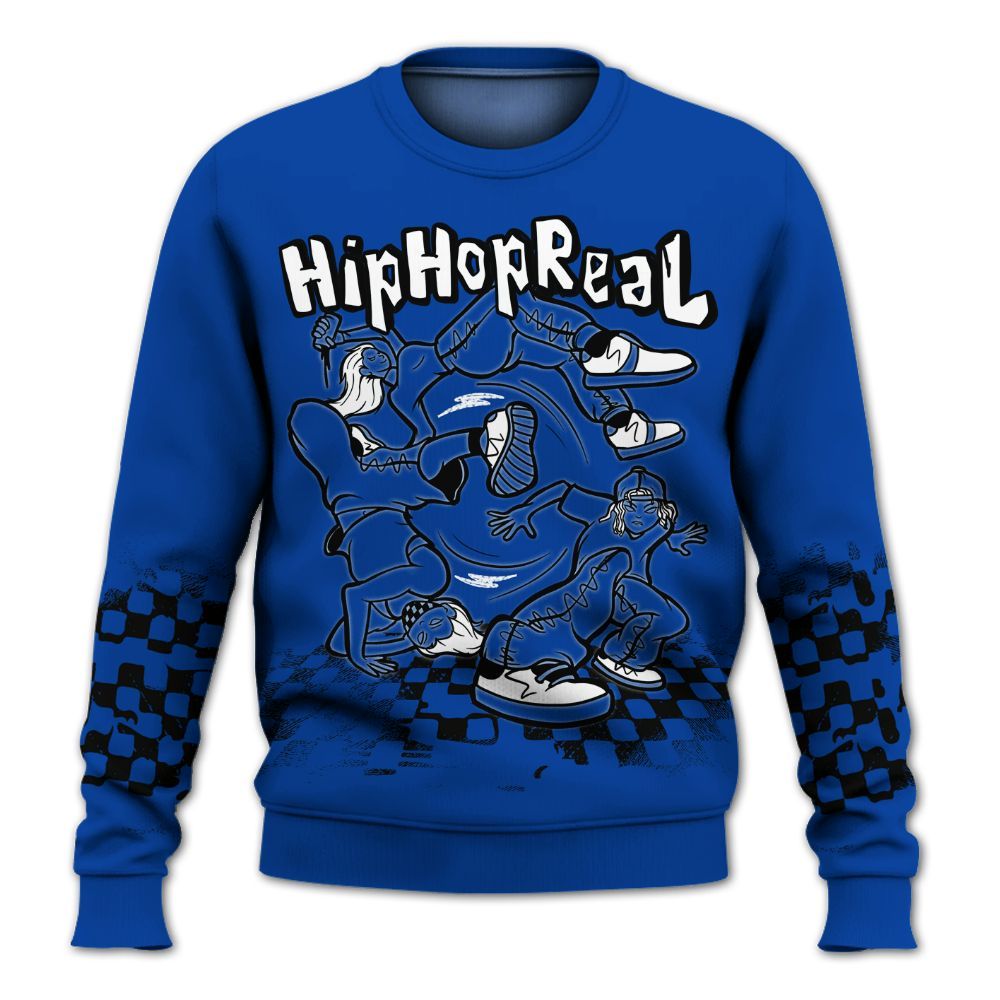 Sweatshirt To Match Hyper Royal 12s - Feel Life Street Style All Over Print
