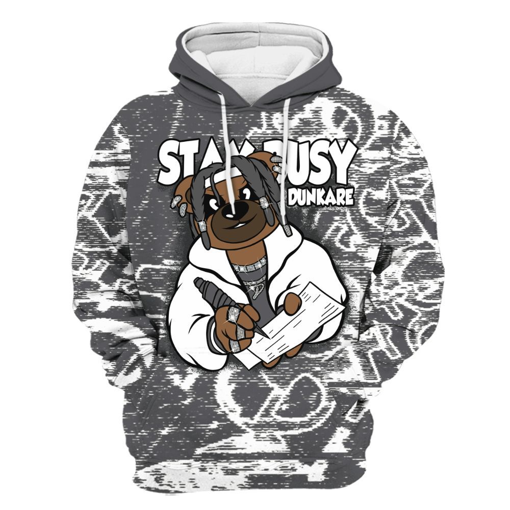 Hoodie To Match White Thunder 4s - Maintain Activity Bear Avant-Garde All Over Print