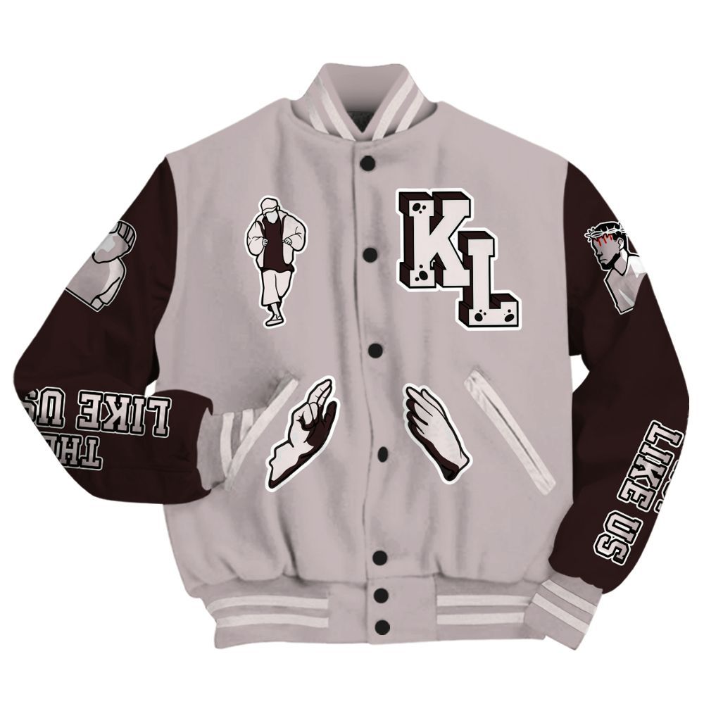 Varsity Jacket To Match AMM Air Smokey Mauve 6s - Dislike Us Graphic All Over Print
