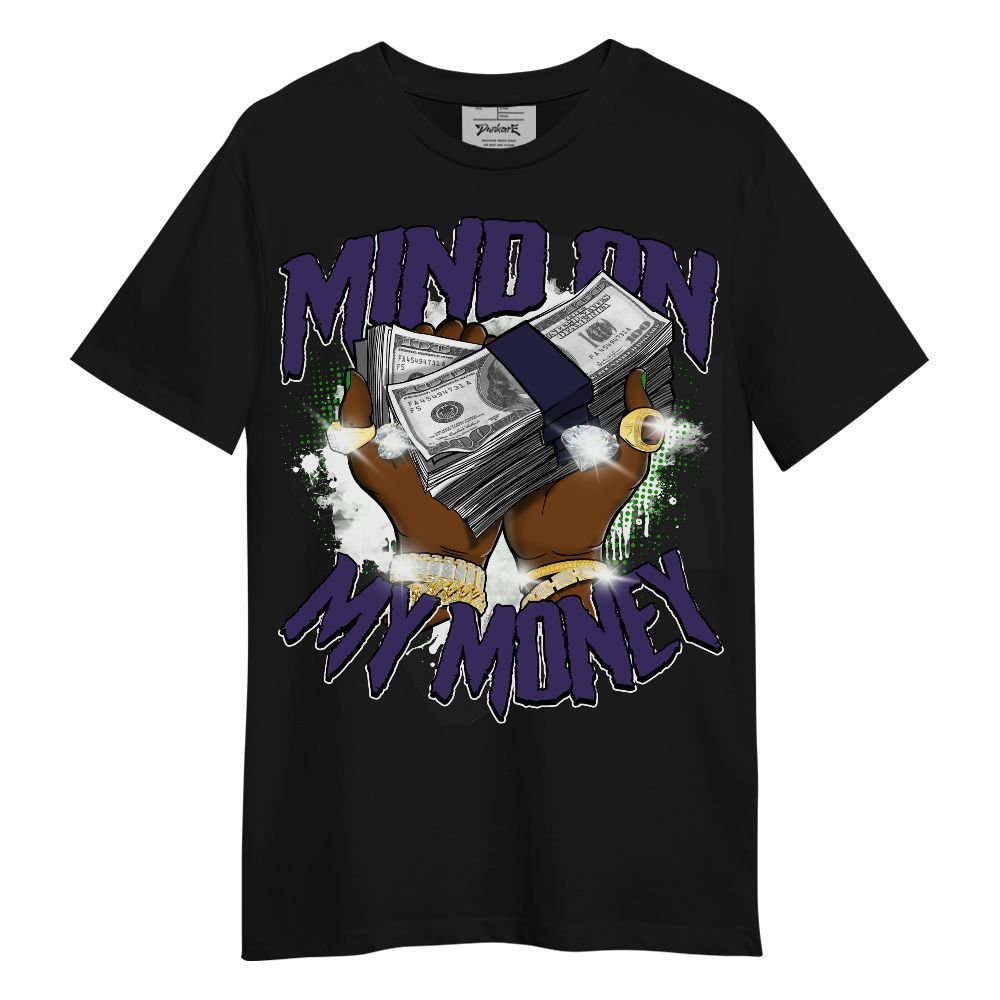 Shirt To Match Retro Court Purple 13s - Mind On My Money Graphic Unisex Shirt
