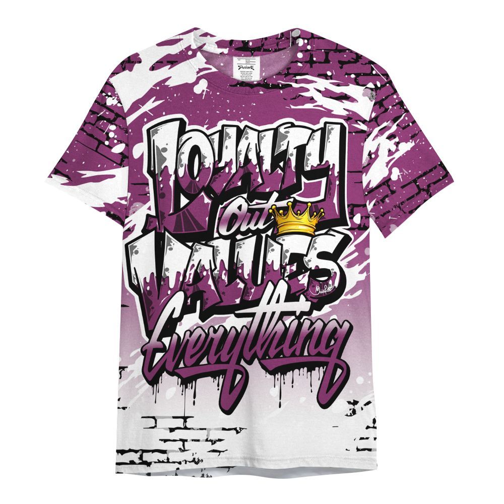 Shirt To Match Air Max Sunder Gore Tex Bold Berry - Values Of Loyalty Drip All Over Print