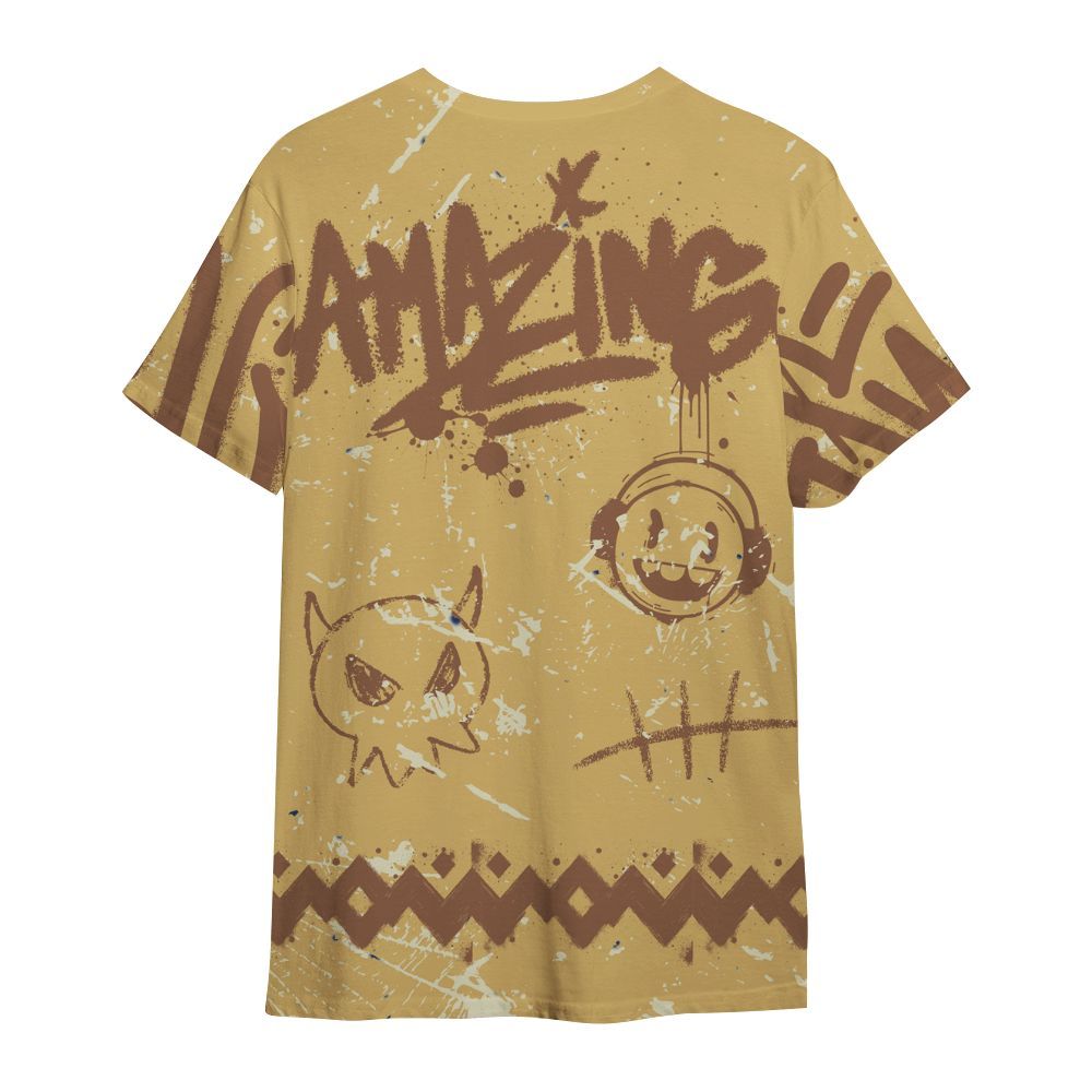 Shirt To Match Retro Cacao Wow 4s - Friday Sneaker Crayon All Over Print