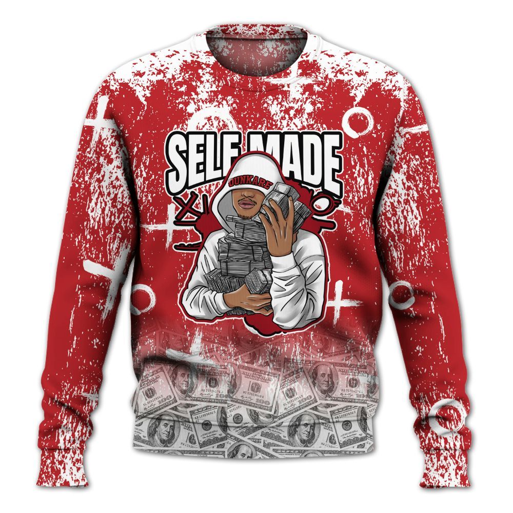 Sweatshirt To Match Retro Cherry 12s - Selfmade Unique Drip All Over Print