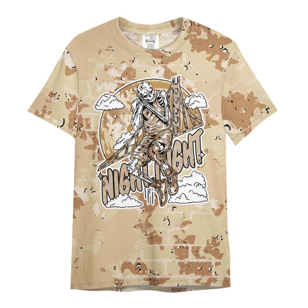 Shirt To Match Desert Camo 3s - Seeya Skeleton Brick All Over Print