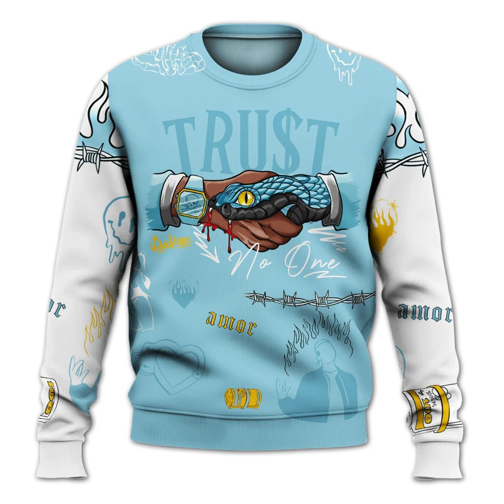 Sweatshirt To Match Dunk High Homer Simpson - Snake Trust No One All Over Print