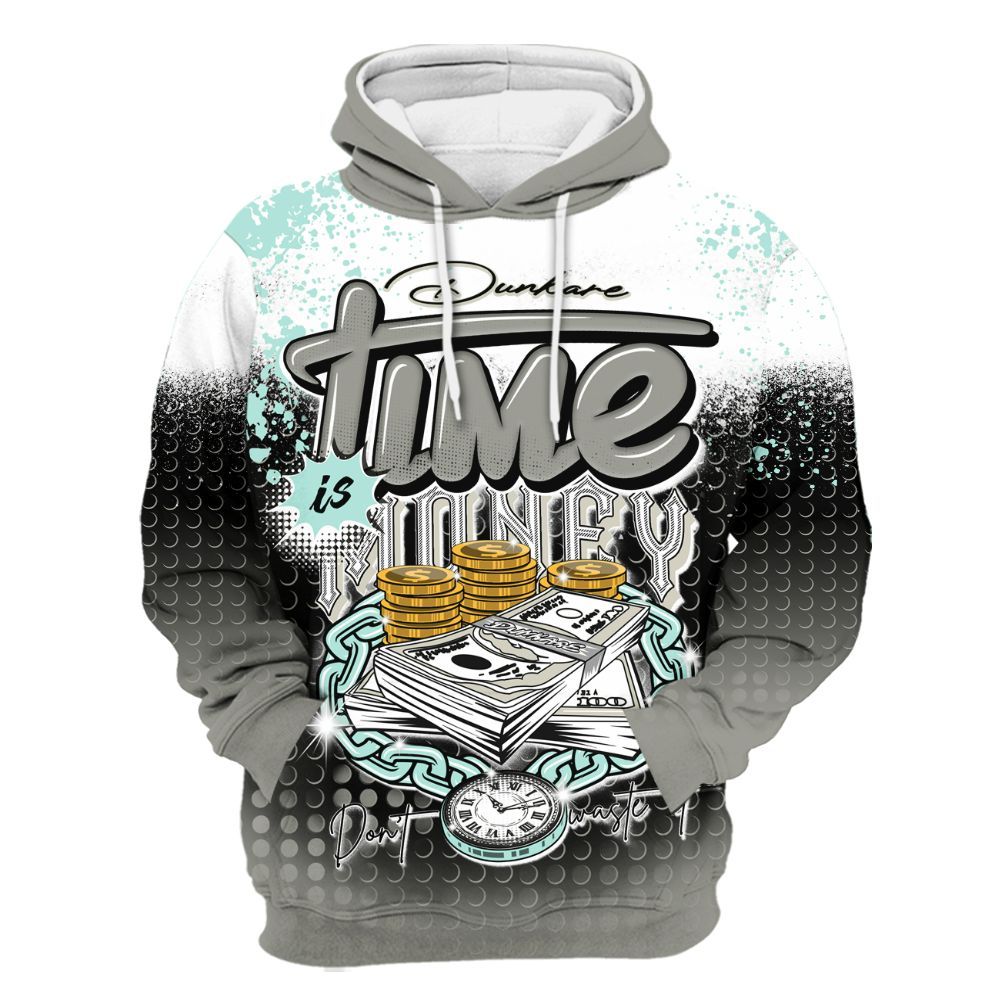 Hoodie To Match Low OG Year Of The Snake 1s - Halftone Time Is Money All Over Print