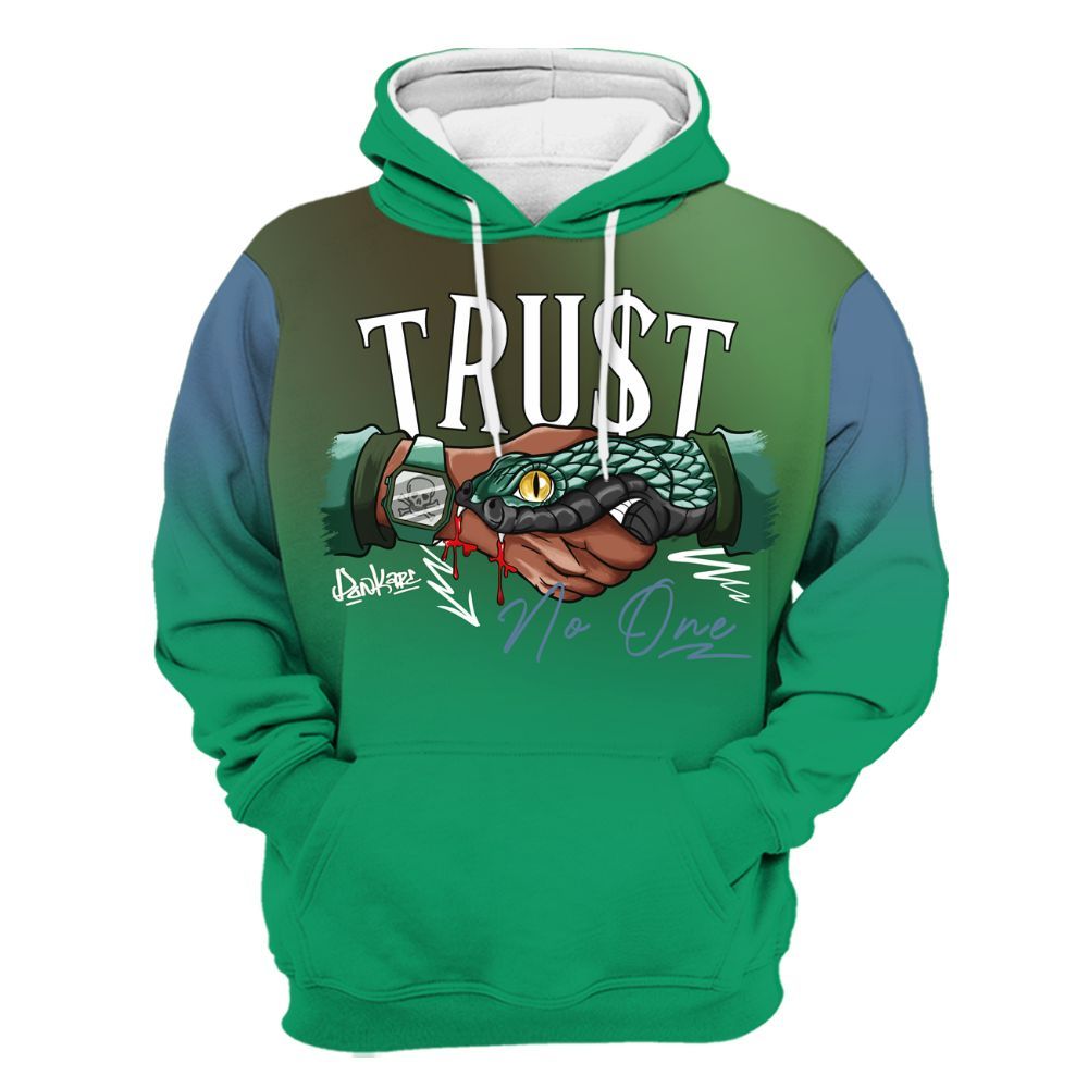 Hoodie To Match Foamposite Pro Pine Green 2025 - Snake Trust No One Drip All Over Print