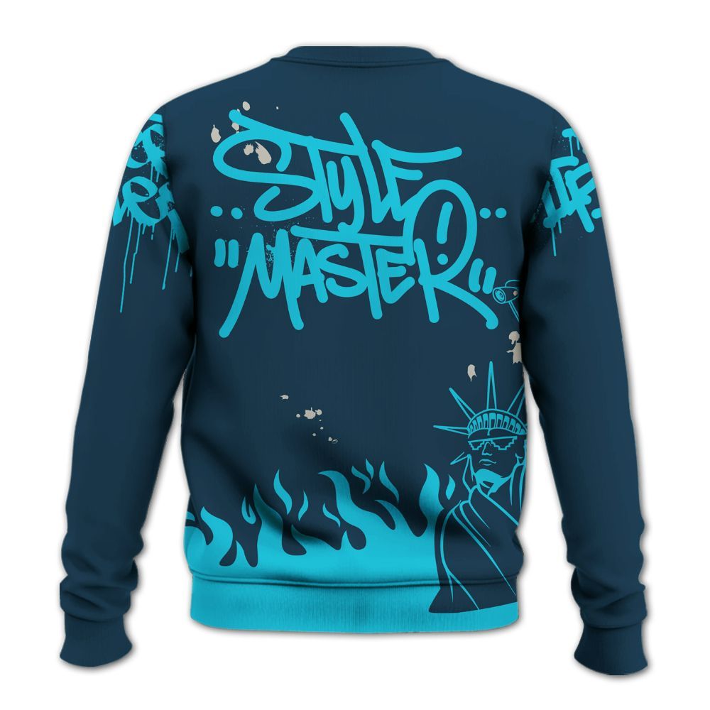 Sweatshirt To Match Air Navy Baltic Blue - Graphic Fck Around Find Out All Over Print