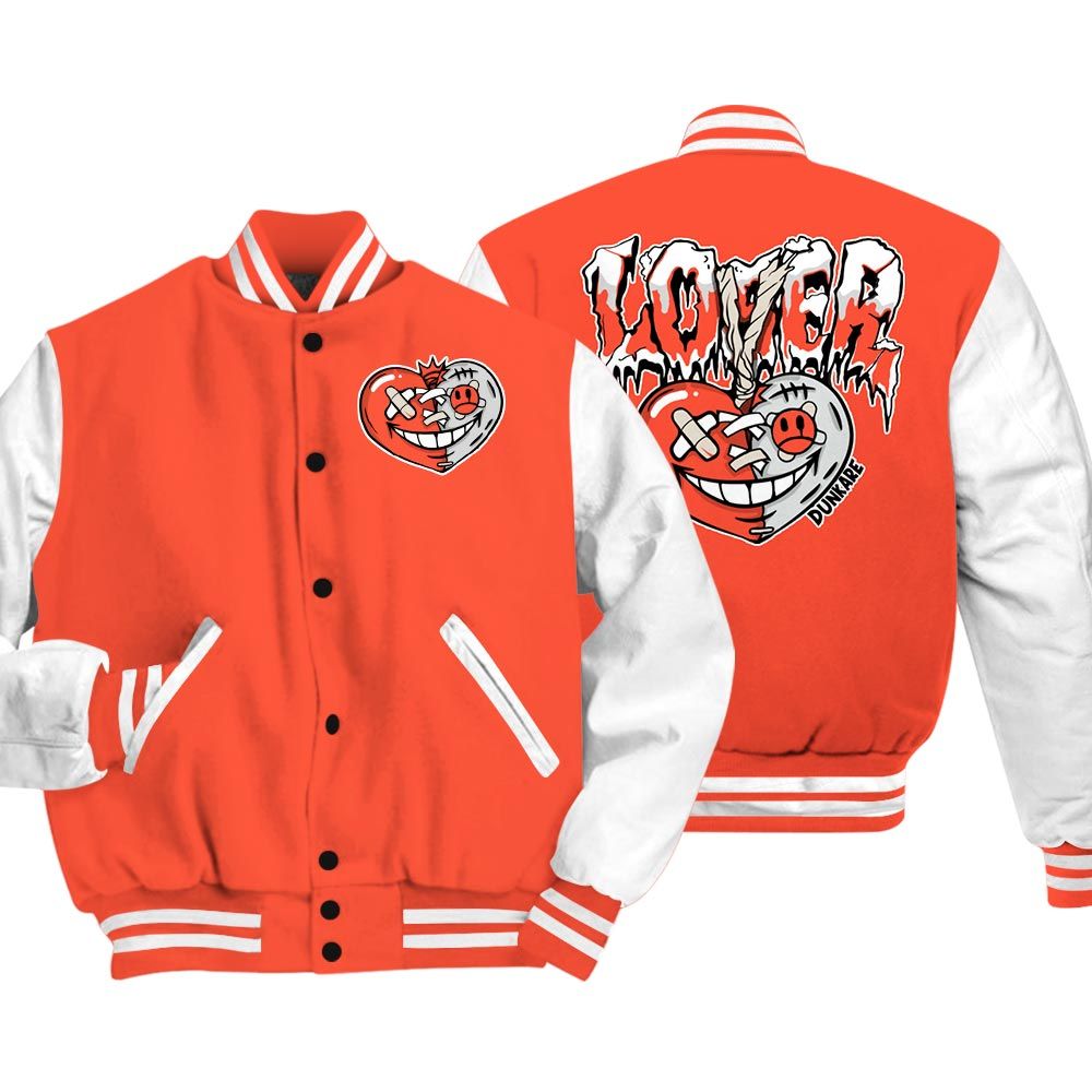 Varsity Jacket To Match Georgia Peach 3s - Love Loser Varsity Jacket Unisex 0905 PAT