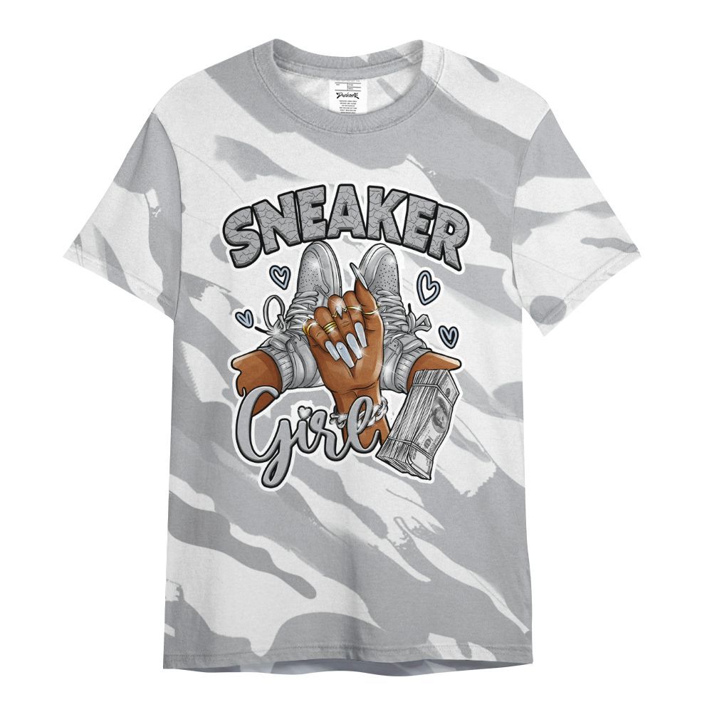 Shirt To Match Low OG Wolf Grey 1s - Sneakerz Girlz Colored All Over Print