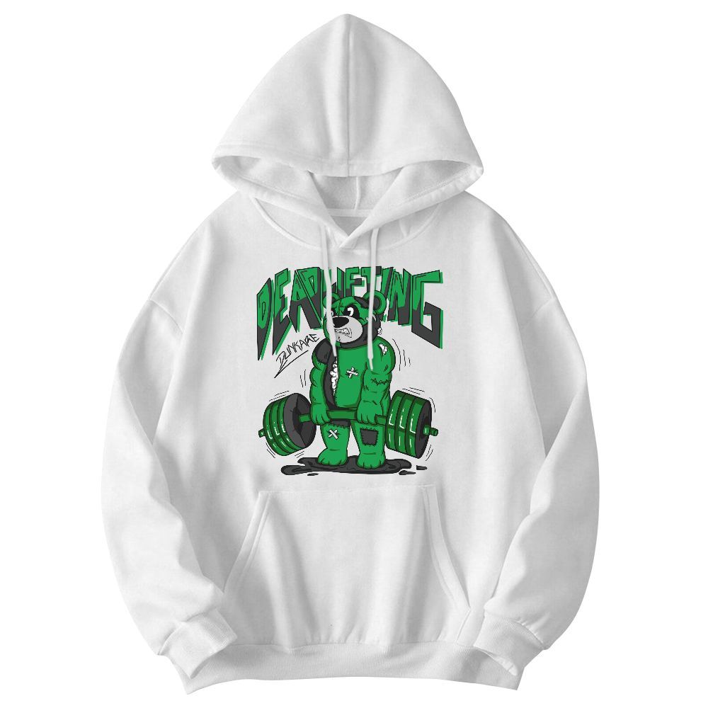 Sweatshirt To Match Low Lucky Green 1s - Deadlifting Bear Graphic