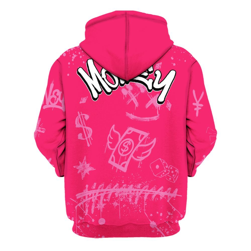 Hoodie To Match Air VaporMax Plus Triple Pink - Everybody Paid In Full Crayon All Over Print