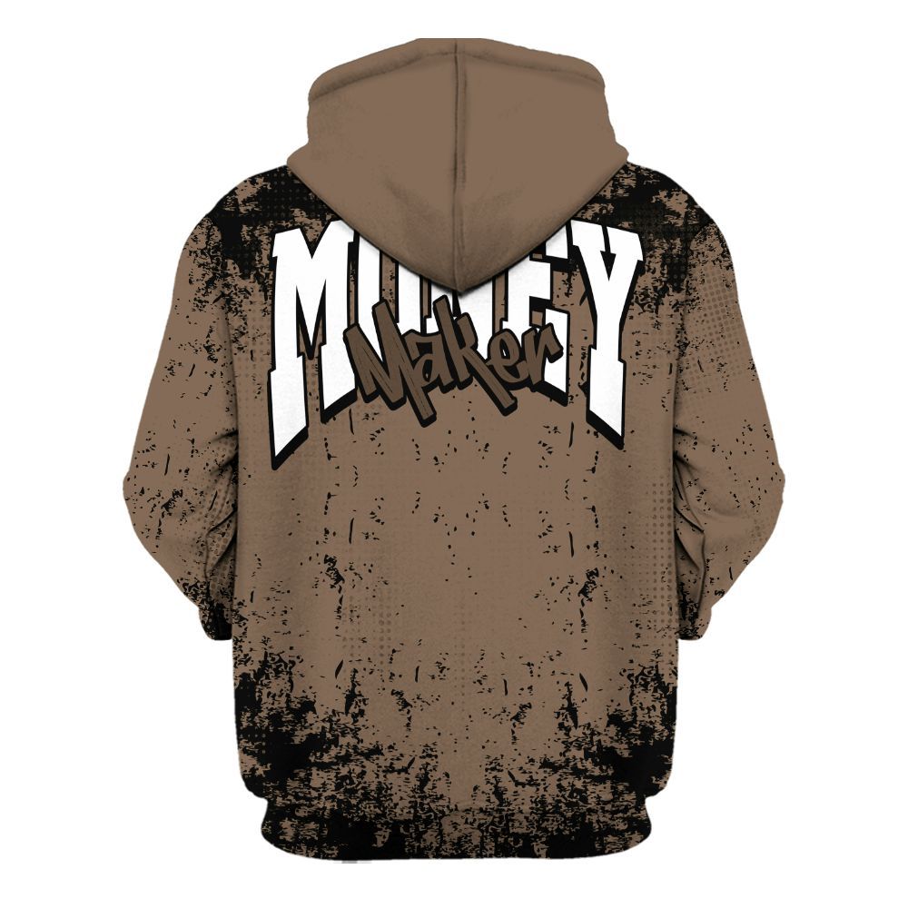Hoodie To Match Dark Mocha Jack - Move In Silence Money Street Retro All Over Print