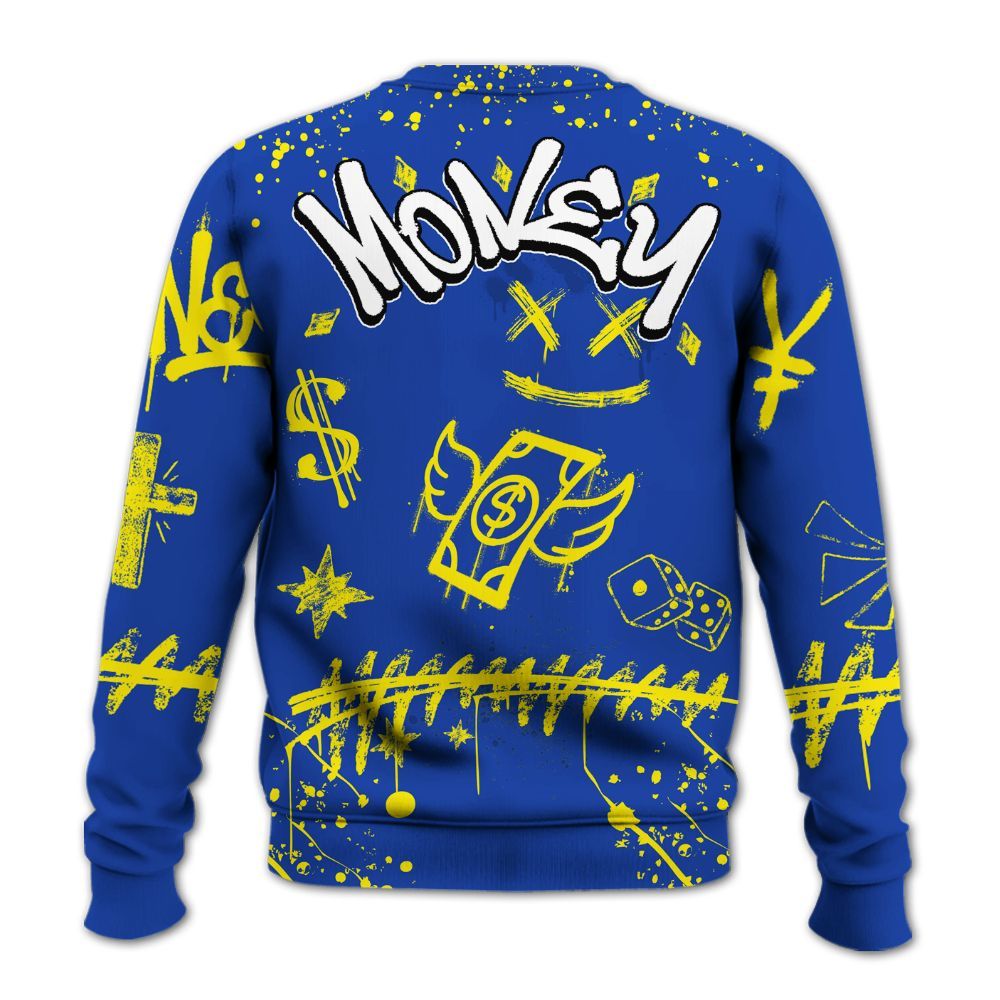 Sweatshirt To Match Laney 14s - Everybody Paid In Full Crayon All Over Print