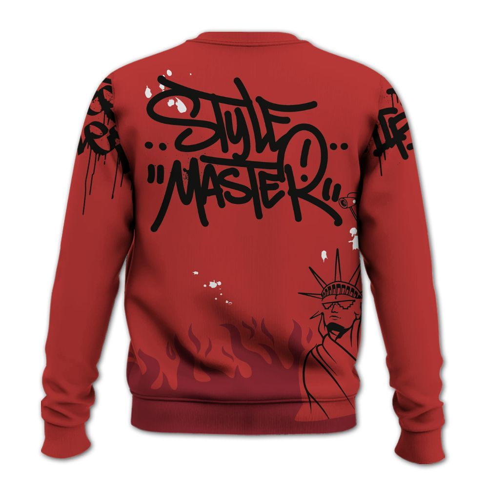 Sweatshirt To Match Bred Reimagined 4s - Graphic Fck Around Find Out All Over Print