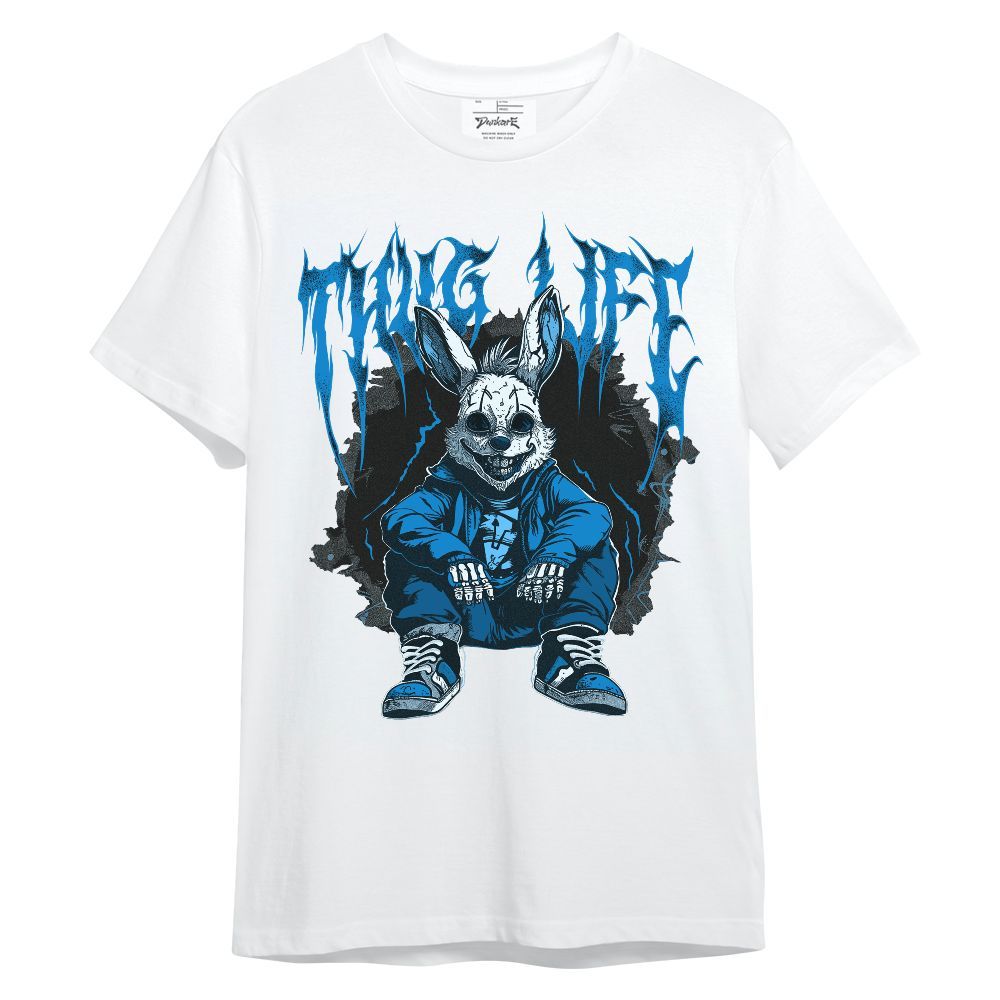 Shirt To Match Industrial Blue 4s - Thug Life Bunny Military Blue 4s Unisex Shirt