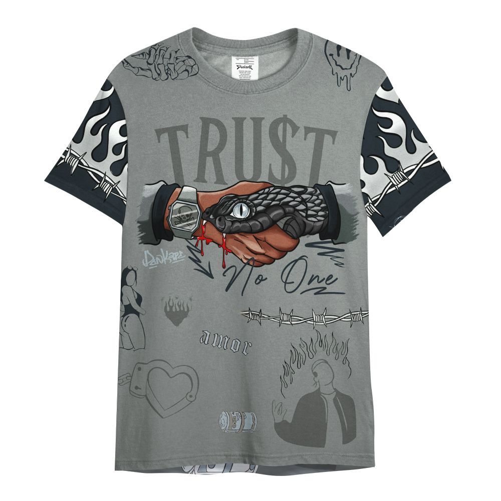 Shirt To Match Retro Georgetown 6s - Snake Trust No One All Over Print
