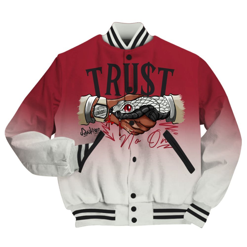 Varsity Jacket To Match Chicago 2025 40s - Trust No One Drip All Over Print