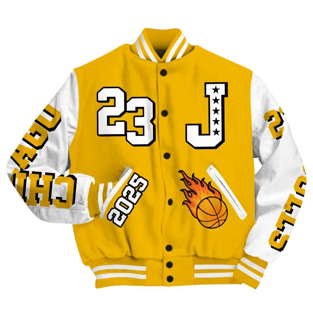 Varsity Jacket To Match Del Sol 13s - Chicago 23 Basketball All Over Print