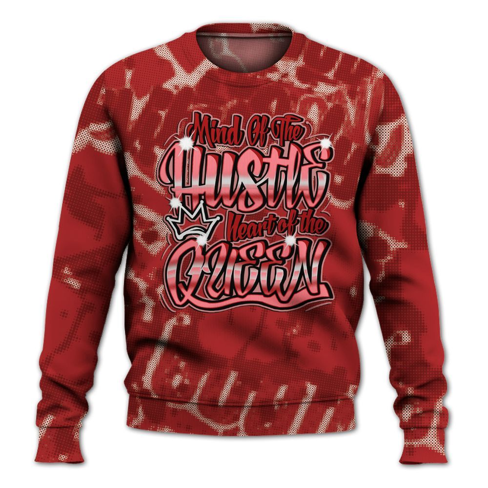 Sweatshirt To Match Red Taxi 12s - Hustles Heart Queens Street All Over Print