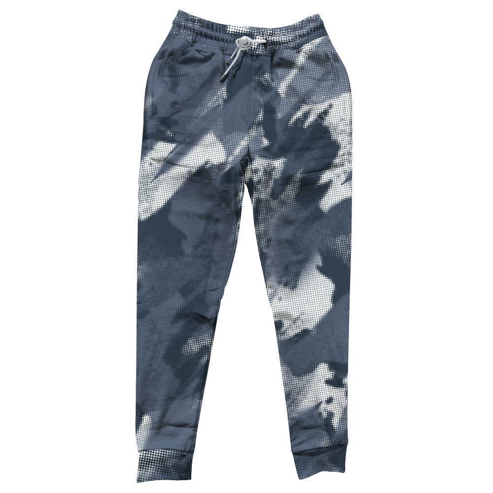 Sweatpant To Match Low Diffused Blue 11s - Abstract Halftone Graphic All Over Print