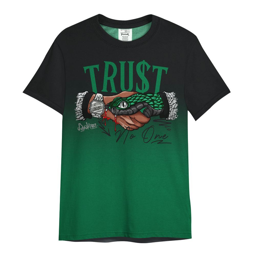Shirt To Match Pine Green 3s - Snake Trust No One Drip All Over Print