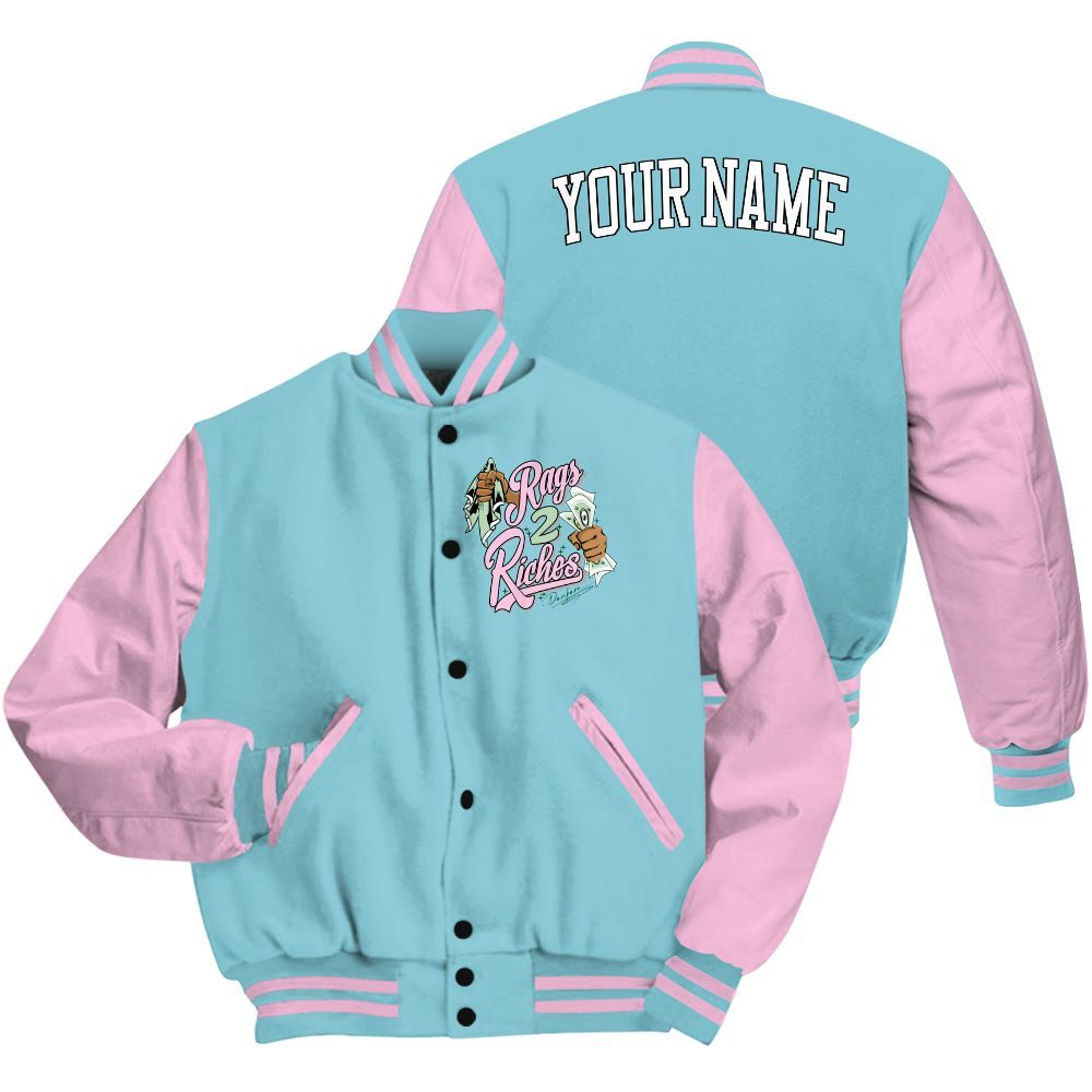 Varsity Jacket To Match SB Dunk Low Visty - Custom Name Rag 2 Riches All Over Print