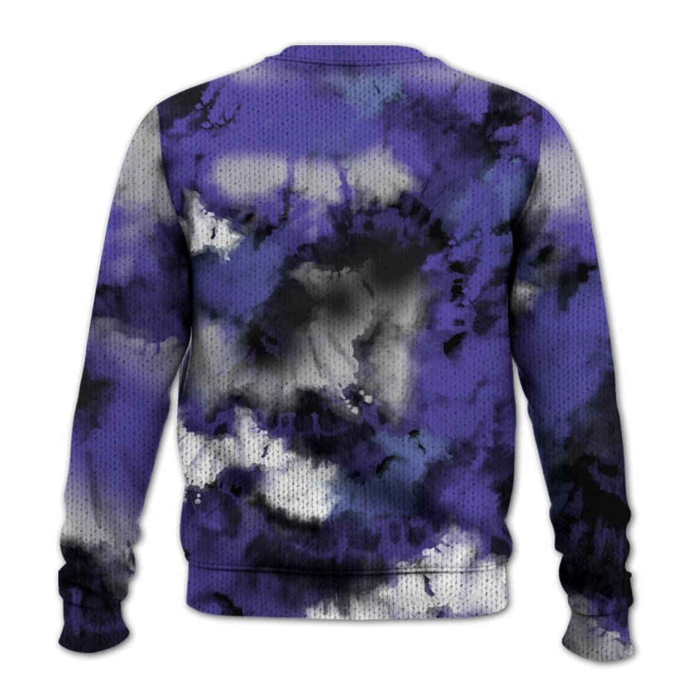 Knitted Sweater To Match Retro Concord 5s - SNEAKER Girl Money Drip Tie Dye