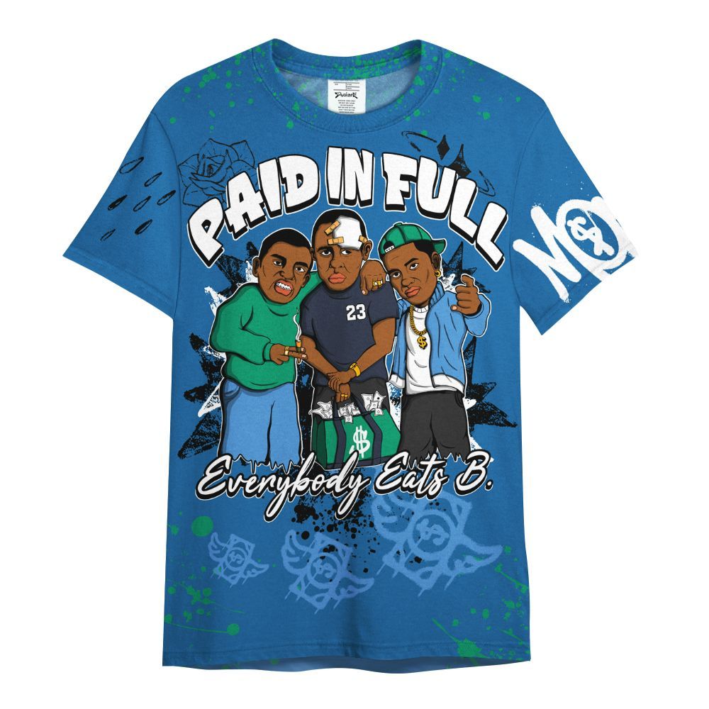 Shirt To Match 95 Big Bubble Slate - Everybody Paid In Full Crayon All Over Print