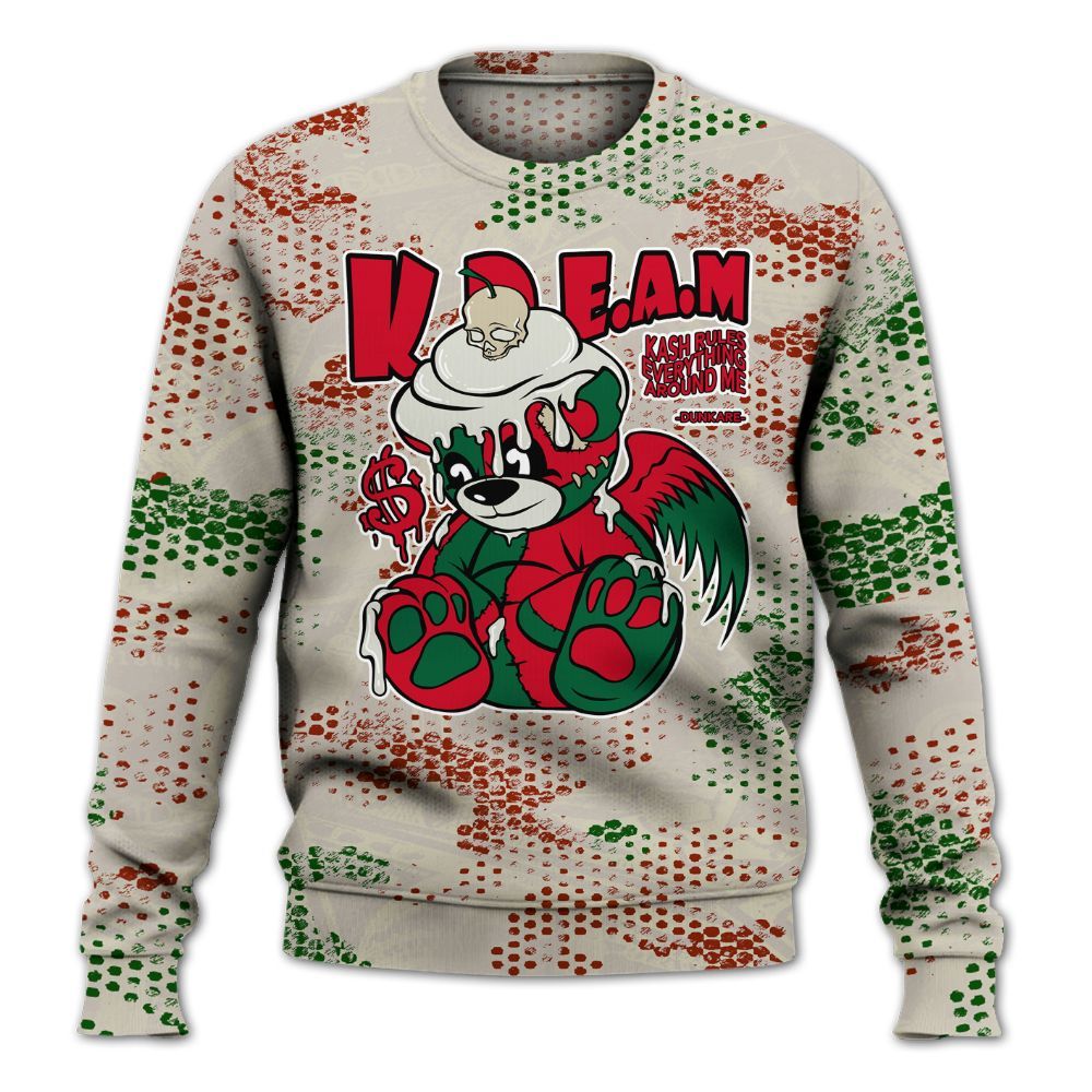 Sweatshirt To Match El Grito 5s - Loot Bear All Over Print