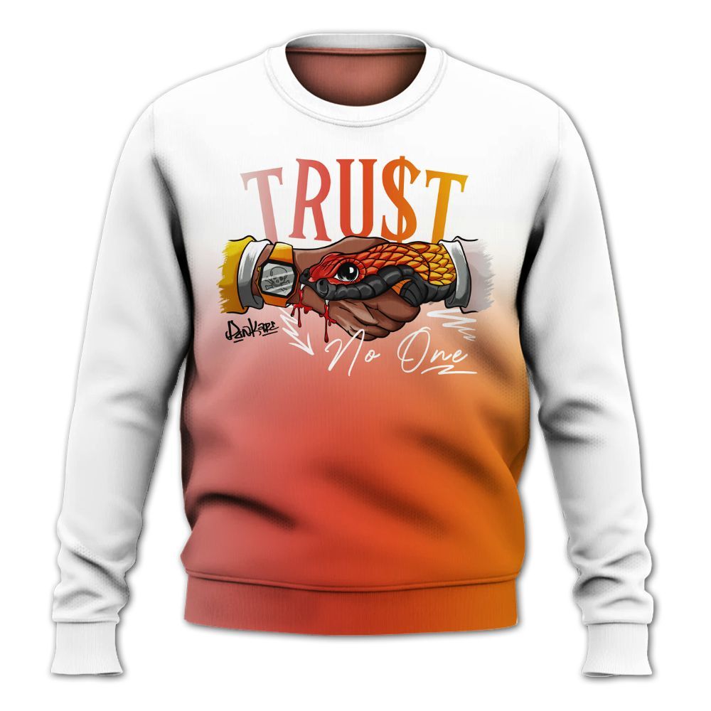 Sweatshirt To Match Dunk High Candy Corn - Snake Trust No One Drip All Over Print