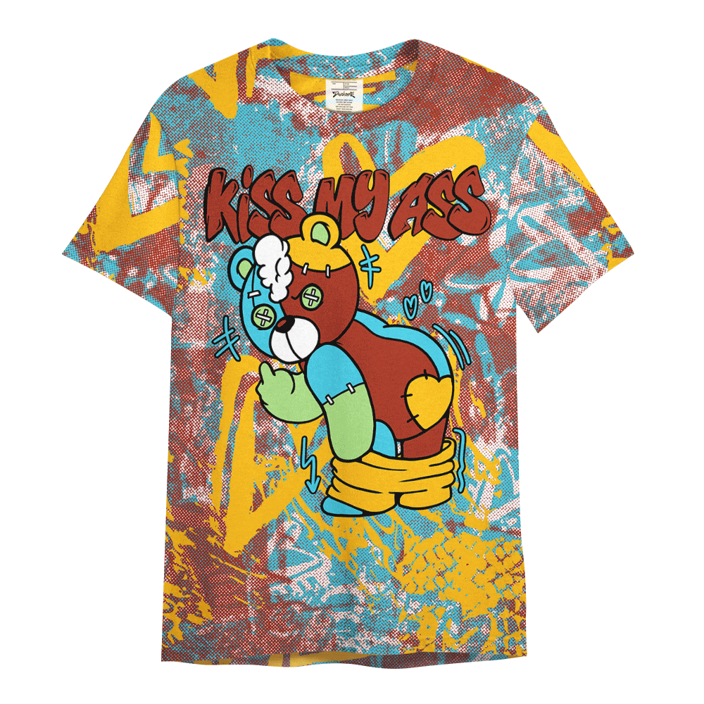 Shirt To Match SB Dunk Di'Orr Greenwood - Kiss My Hugz Heart Grunge Graphics Shirt Unisex