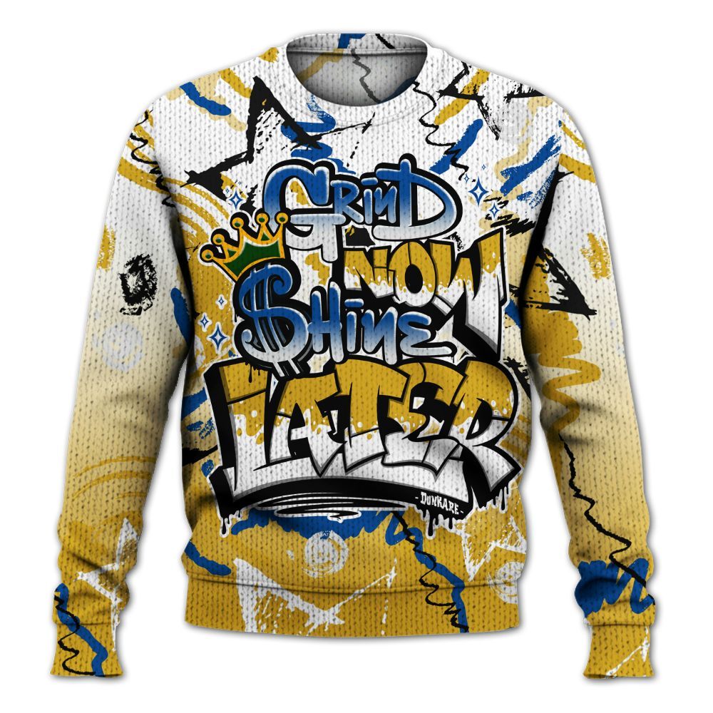 Knitted Sweater To Match High Laney 1s - Grind Shine Later Drip