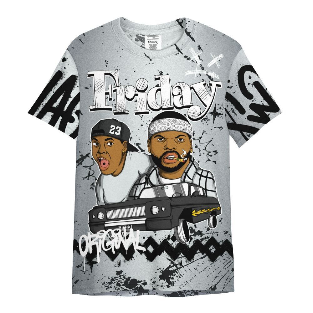 Shirt To Match Cap And Gown 6s - Friday Sneaker Crayon All Over Print