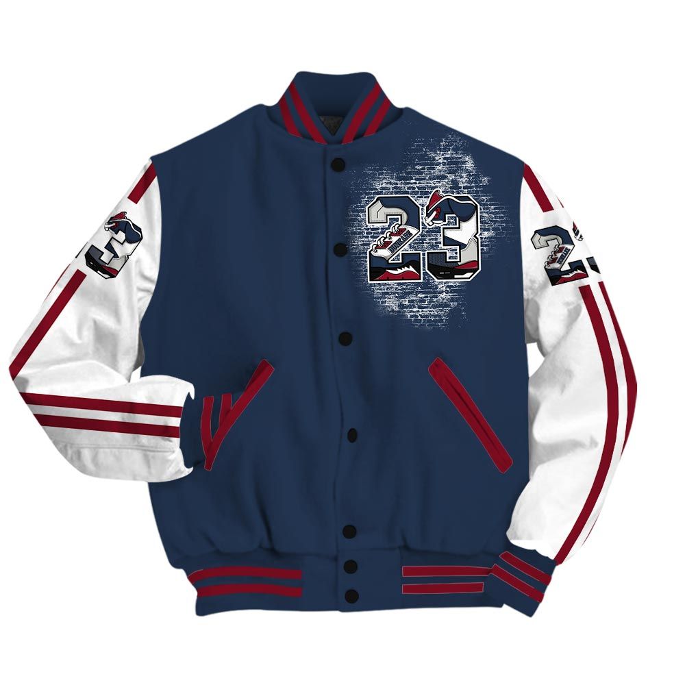 Varsity Jacket To Match Retro Olympic 6s - Custom Name Number 23 5s Varsity Jacket Outfit 1305 HDT