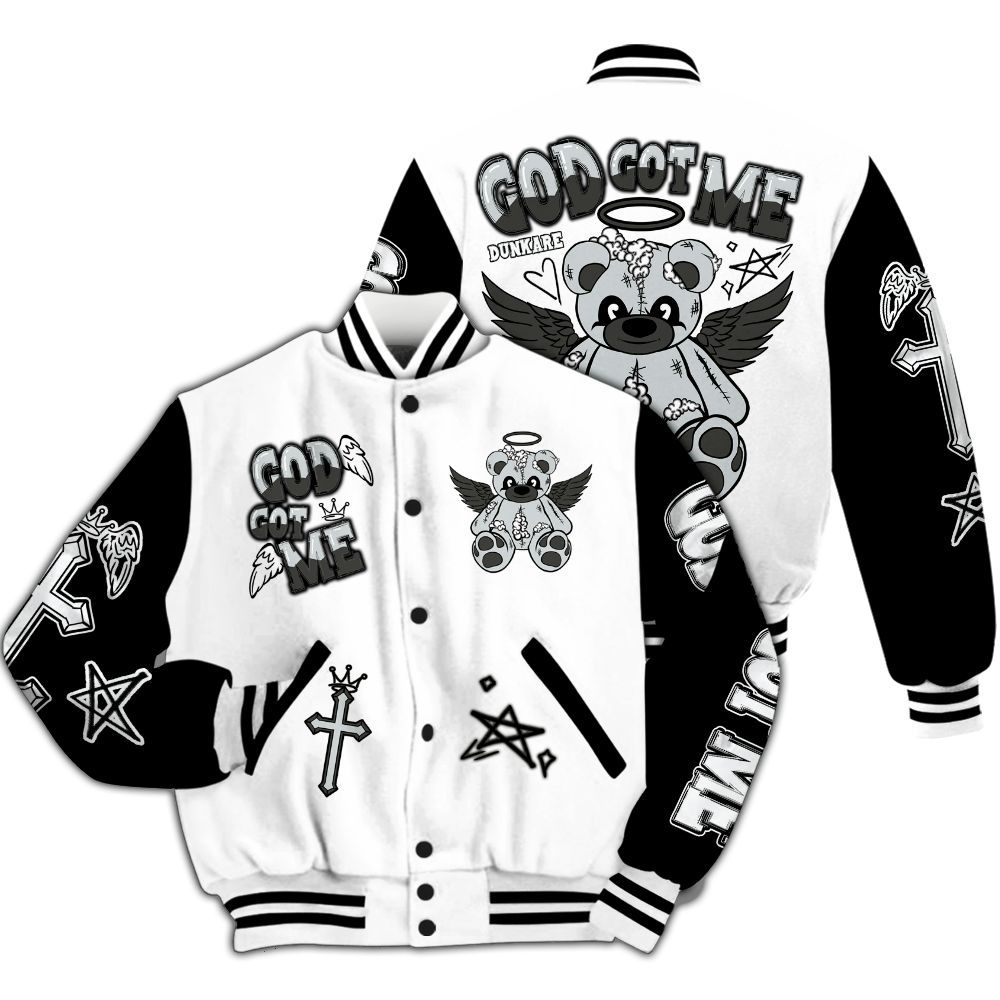 Varsity Jacket To Match Kobe 9 Elite Protro Halo - Gods Guides Me Bear All Over Print