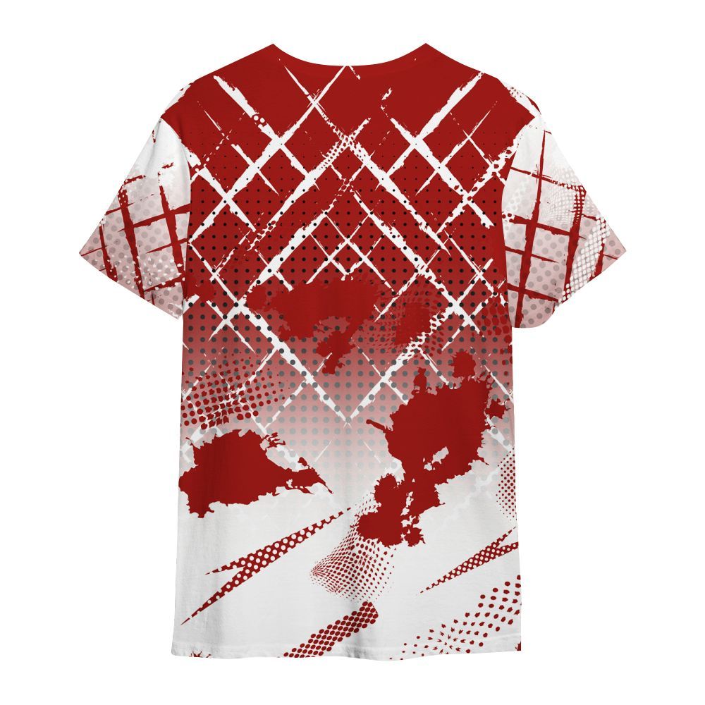 Shirt To Match High OG Varsity Red 1s - Halftone Stand Business Dripping All Over Print