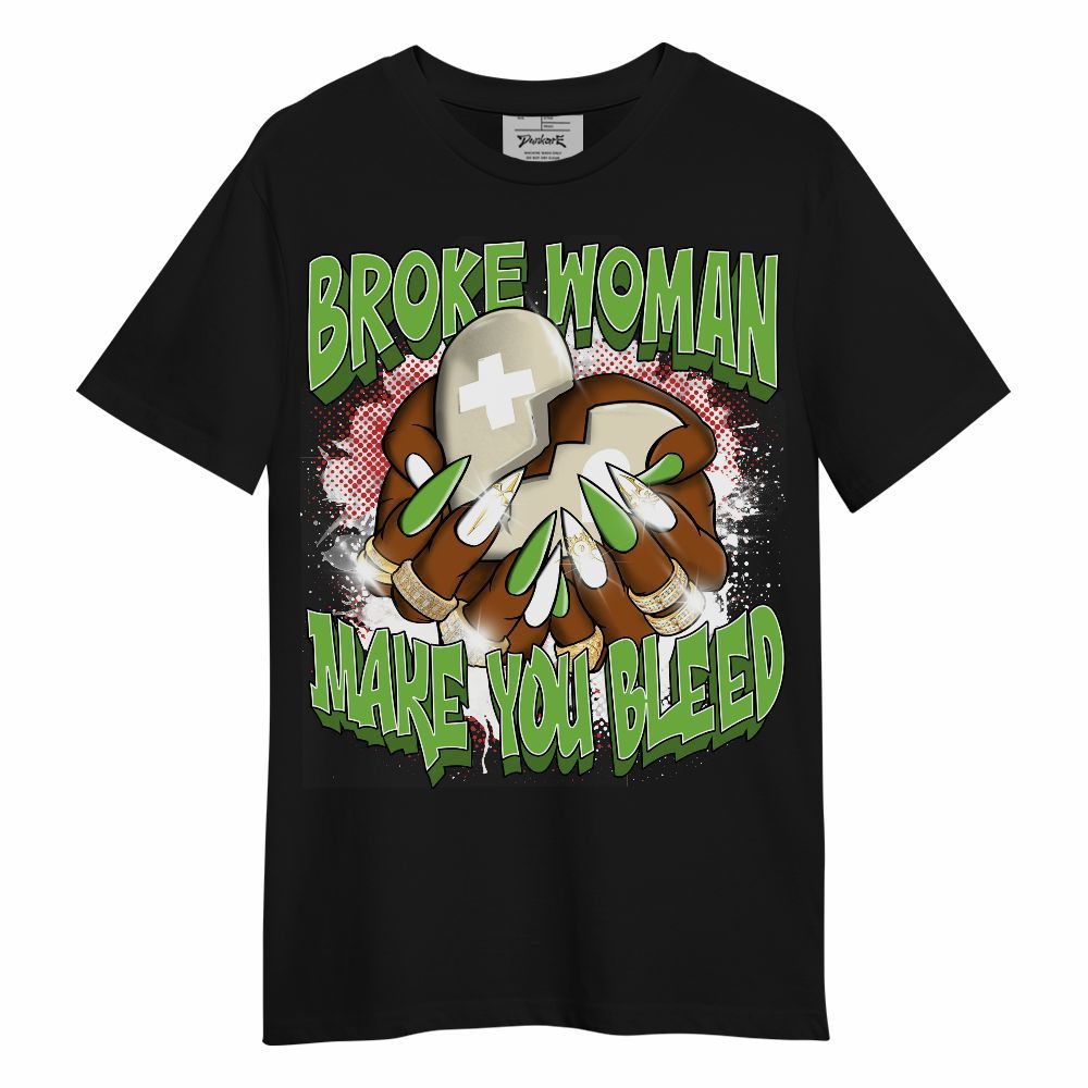Shirt To Match Air Max Waffle SP Action Green - Broke Woman Heart Retro Unisex Shirt