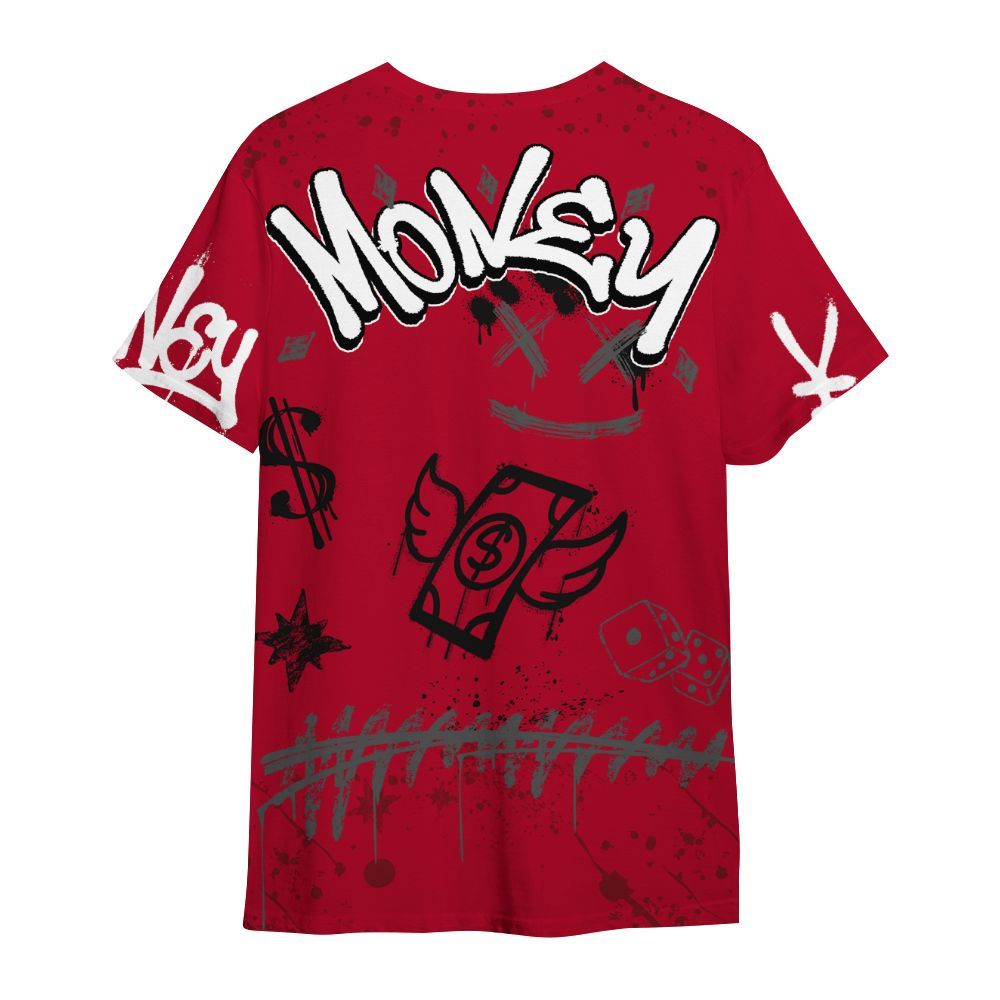 Shirt To Match Air Foamposite Pro Gym Red - Everybody Paid In Full Crayon All Over Print