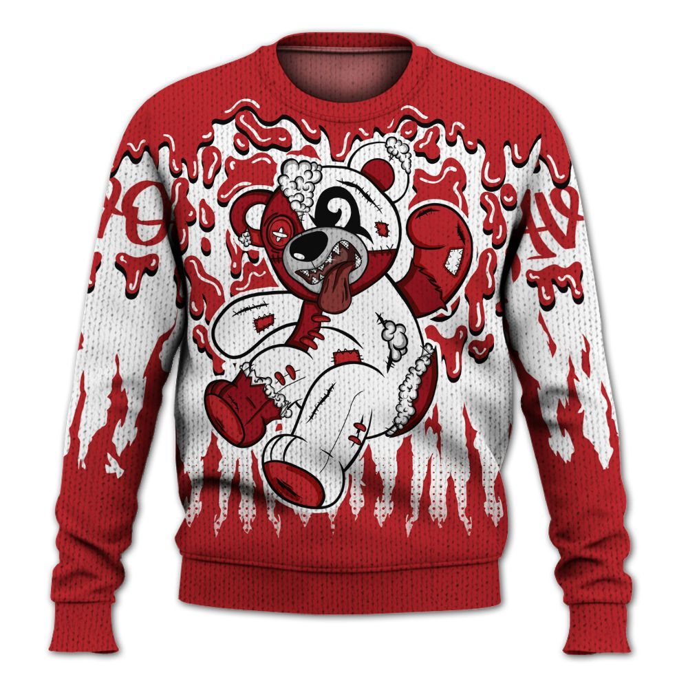 Knitted Sweater To Match Retro Cherry 12s - Havok Bear Dripping
