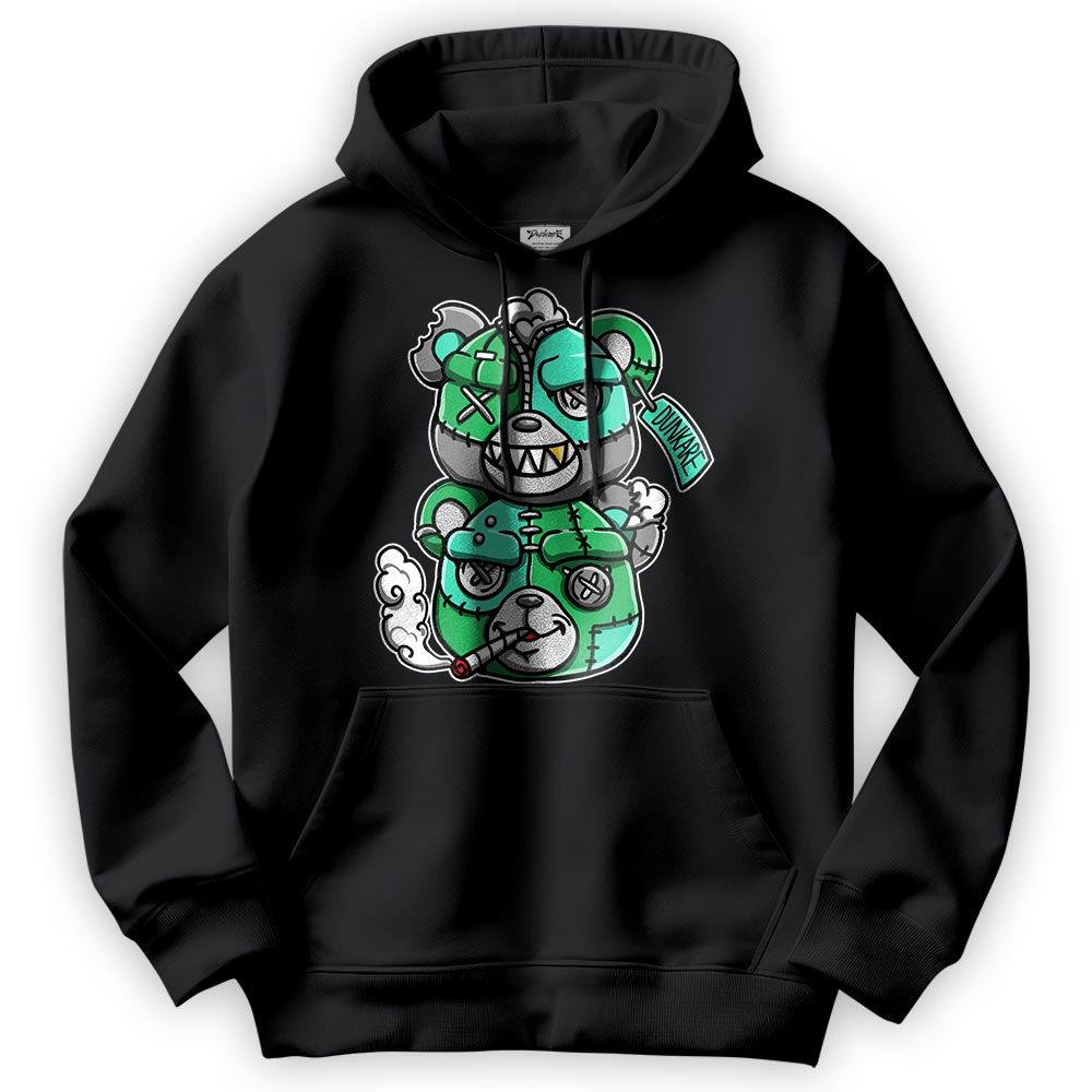Sweatshirt To Match Black Green Glow 3s Hoodie - Double Hazard Hugz Hoodie Unisex