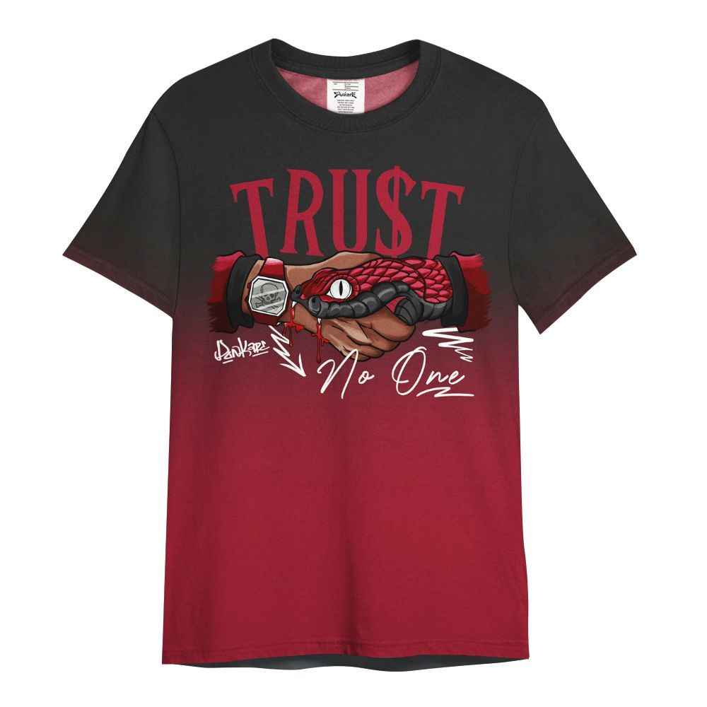 Shirt To Match High OG Black Toe Reimagined 1s - Snake Trust No One Drip All Over Print
