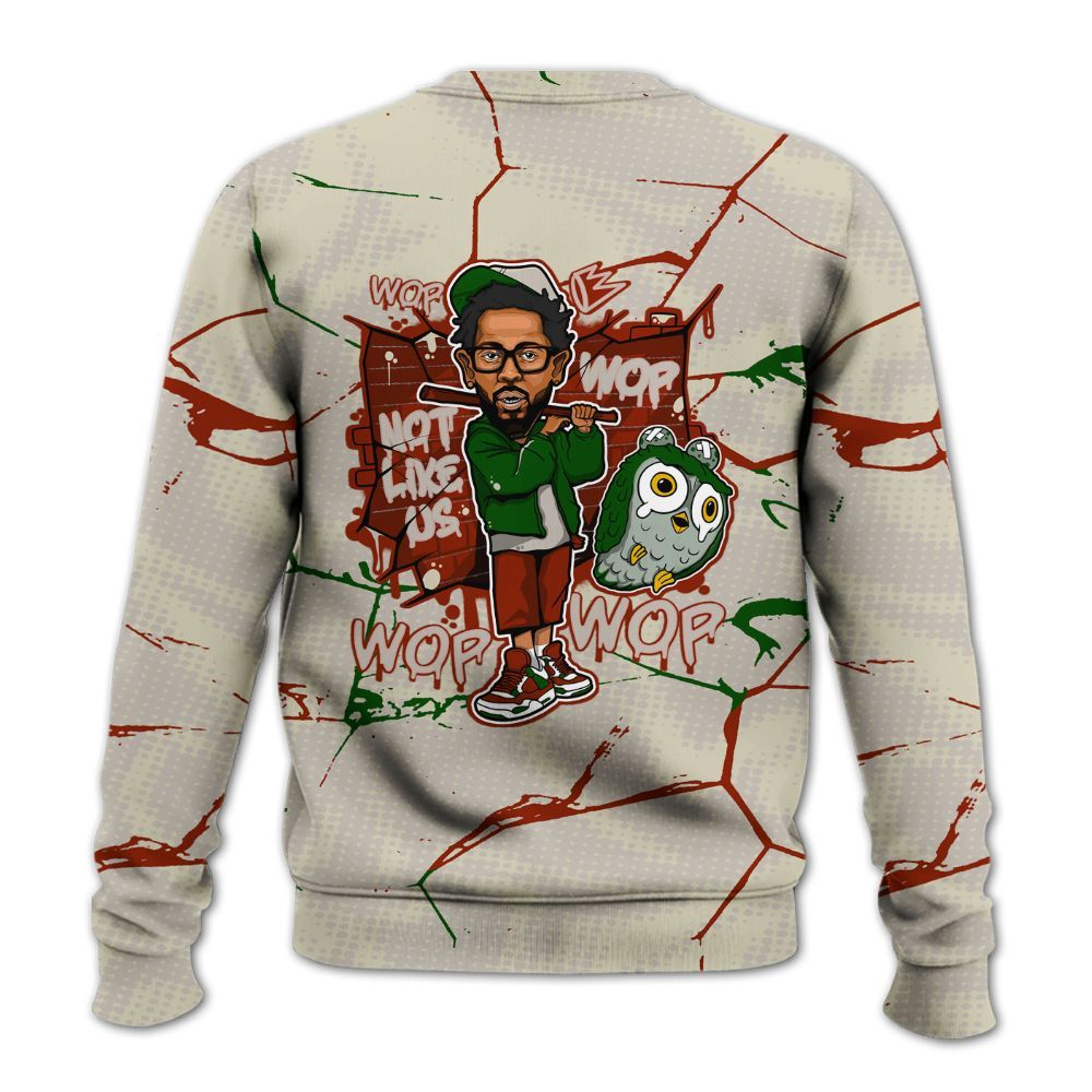 Sweatshirt To Match El Grito 5s - None Like ComptonCity Graphic Crack All Over Print