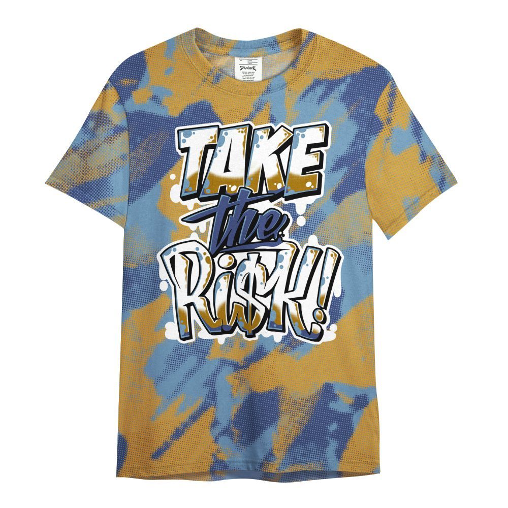 Shirt To Match High OG First In Flight 1s - Take Risks Abstract All Over Print