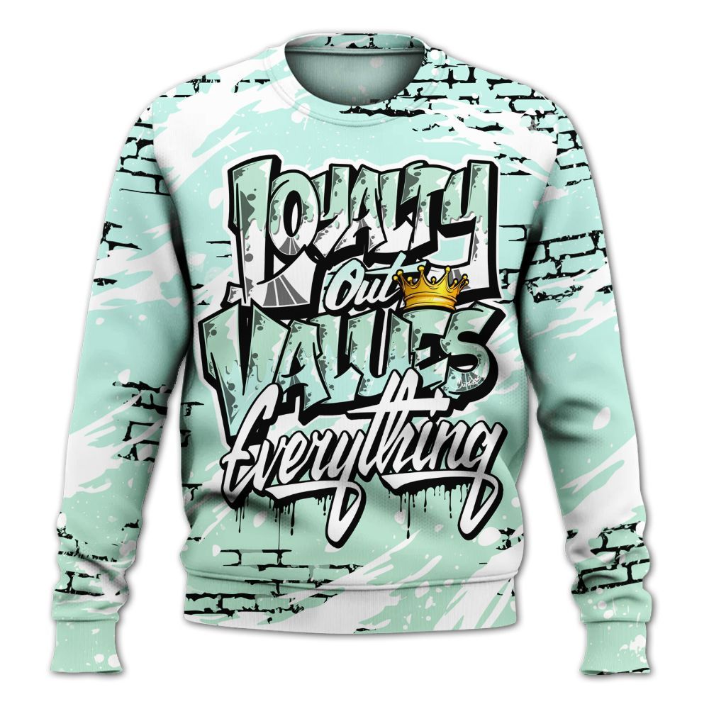 Sweatshirt To Match Retro Low Igloo 11s - Values Of Loyalty Drip All Over Print