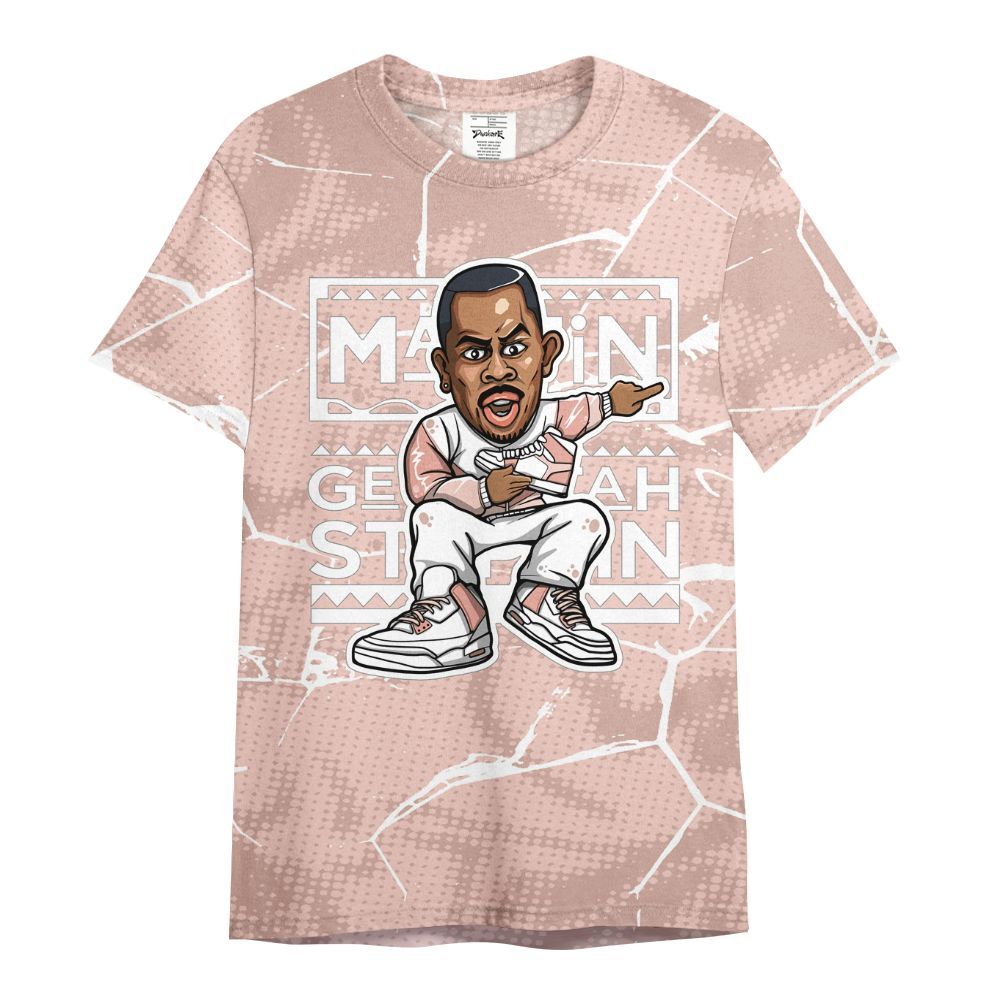 Shirt To Match Low Legend Pink 11s - Get Tag Sneakers Steppin' Graphic Crack All Over Print