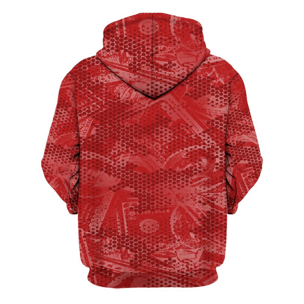 Hoodie To Match Red Taxi 12s - From Rags To Riches All Over Print
