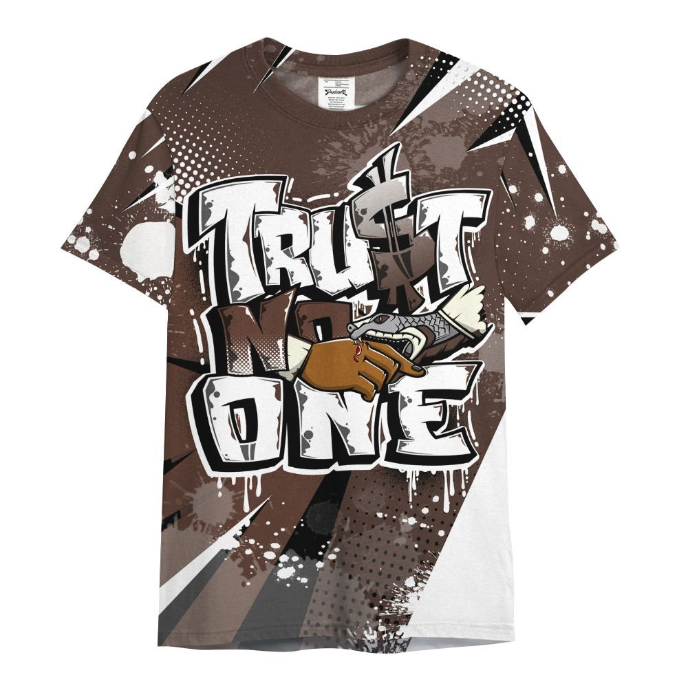 Shirt To Match SoleFly Cafecito 12s - Poly Trust No One Dripping All Over Print